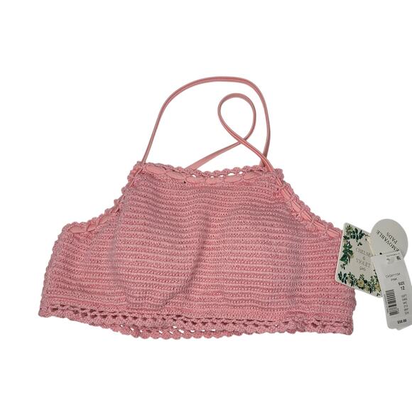 NWT Chelsea and Violet Girl's Crochet Pink Top Size 12 - Picture 1 of 5